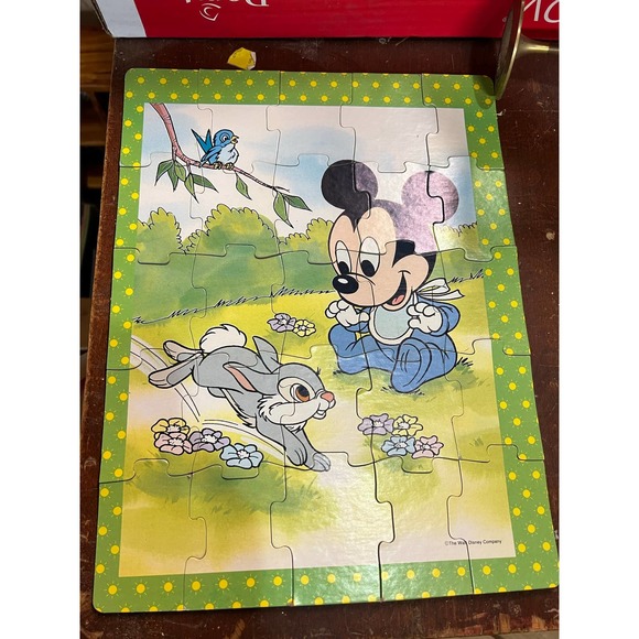 Golden Toys Vintage Disney Jigsaw Puzzles Lot Of 2 Goofy Baby